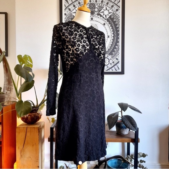 Hand Crafted Dresses & Skirts - ‘60s vintage black lace dress
